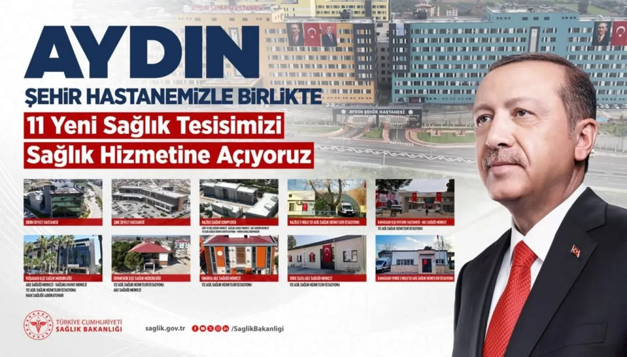Aydın'a 1.300 Yataklı Şehir Hastanesi Açıldı