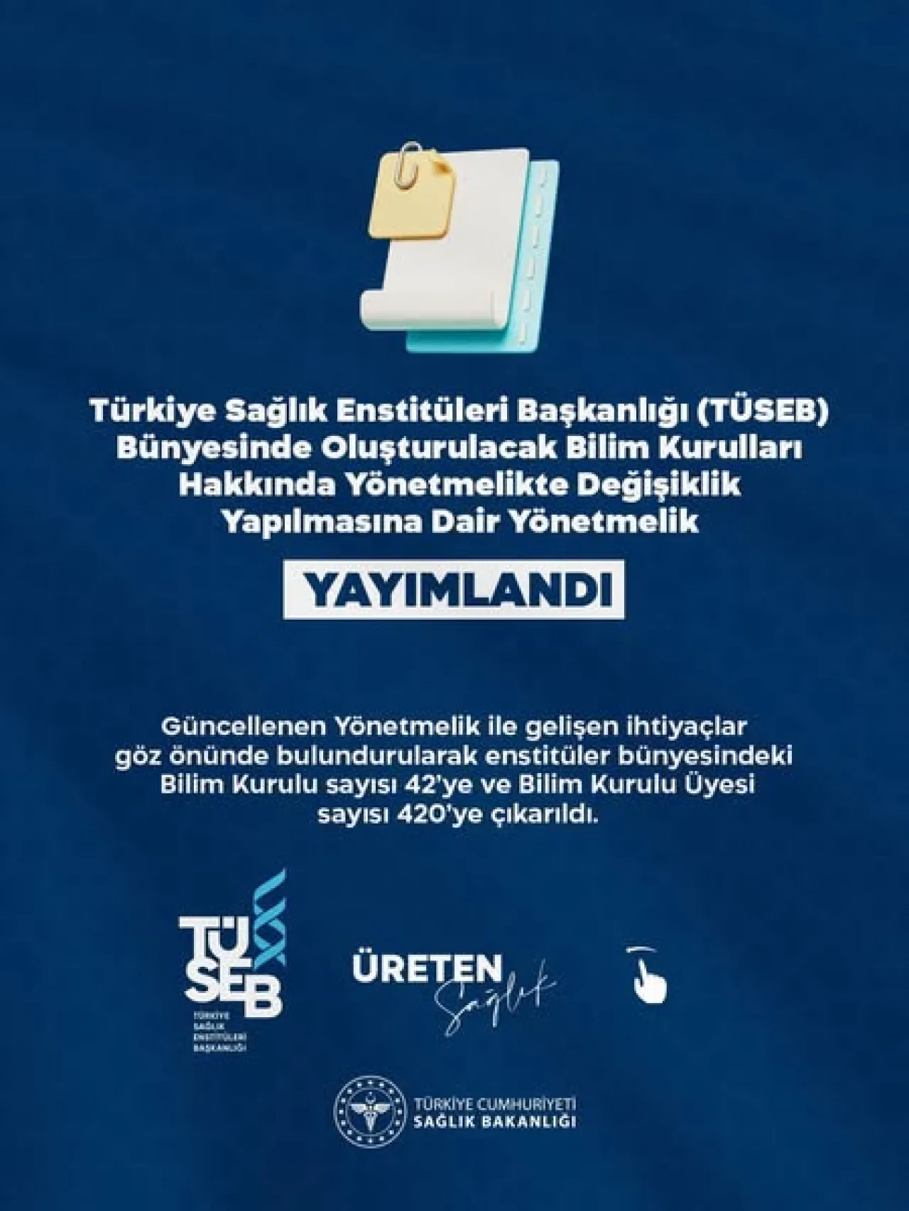 Türkiye'de Sağlık Bilimi Kurulu Sayısı 42'ye Çıkarıldı