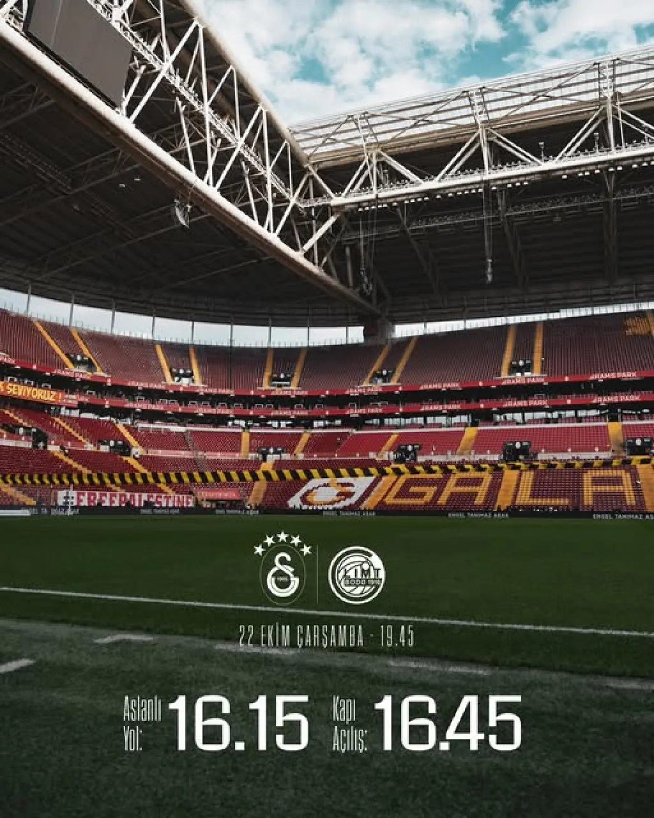 Galatasaray, Bodo/Glimt Maçı Öncesi Taraftarlara Erken Gelme Çağrısı Yaptı